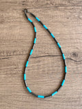 Mens Surfer Necklace Turquoise Beaded Necklace Mens Gifts - Wyatt