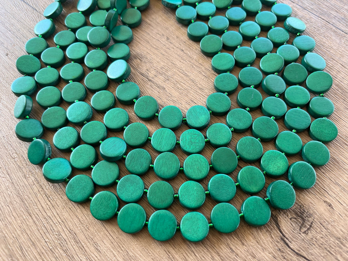 ✨NEW Bohemian Boho Green Beaded Collar Statement Necklace IvyBeadedNecklace-1_1600x.jpg?  main image 3