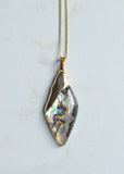 Lucite Pendant Gold Chain Simple Dainty Long Necklace