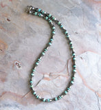 Turquoise Necklace, Mens Necklace, Hematite Necklace, Bead Necklace, Gift For Him - Landon