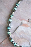 Turquoise Necklace, Mens Necklace, Hematite Necklace, Bead Necklace, Gift For Him - Landon