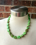 Green Acrylic Beaded Multi Strand Statement Necklace | Lauren | DLD Jewelry