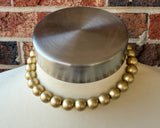 Gold Choker Matte Big Beaded Acrylic Chunky Statement Necklace - Alana