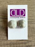 Big Acrylic Large Lucite Stud Posts Earrings Jewelry Set - Jackie