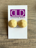 Big Acrylic Large Lucite Stud Posts Earrings Jewelry Set - Jackie