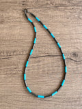 Mens Surfer Necklace Turquoise Beaded Necklace Mens Gifts - Wyatt