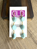 Lucite Dangle Acrylic Statement Earrings Matching Jewelry Set - Julianna