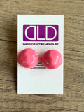 Big Acrylic Large Lucite Stud Posts Earrings Jewelry Set - Jackie