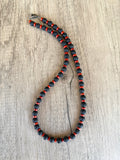 Brown Black Lava Rock Mens Bead Long Surfer Necklace - Mac