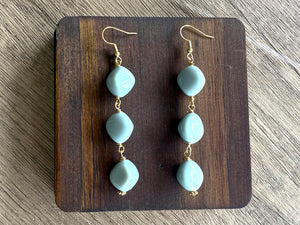Lucite Dangle Acrylic Statement Earrings Matching Jewelry Set - Julianna
