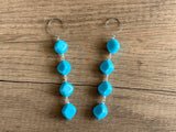 Lucite Dangle Acrylic Statement Earrings Matching Jewelry Set - Julianna