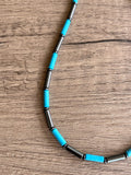 Mens Surfer Necklace Turquoise Beaded Necklace Mens Gifts - Wyatt