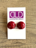 Big Acrylic Large Lucite Stud Posts Earrings Jewelry Set - Jackie
