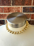 Shiny Gold Choker Big Beaded Acrylic Chunky Statement Necklace - Alana