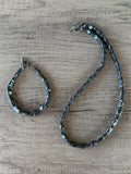 Mens Gray Hematite Bead Stone Bracelet Mens Jewelry - Dylan