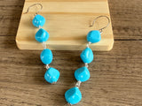 Lucite Dangle Acrylic Statement Earrings Matching Jewelry Set - Julianna
