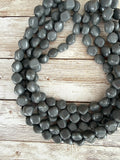 Gray Acrylic Beaded Chunky Multi Strand Statement Necklace - Julianna