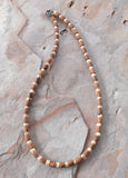 Wood Betel Nut Mens Necklace Beaded Long Short Surfer Necklace - Dennis