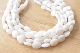 White Lucite Acrylic Beaded Multi Strand Chunky Statement Necklace - Lauren