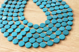 Teal Green Blue Wood Chunky Multi Strand Statement Necklace - Charlotte
