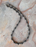 Mens Black Stone Gray Hematite Beaded Long Short Necklace Man Jewelry - Phoenix