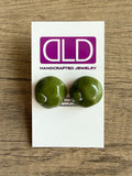Big Acrylic Large Lucite Stud Posts Earrings Jewelry Set - Jackie