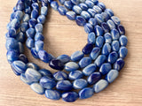 Blue Lucite Acrylic Bead Statement Chunky Necklace - Penelope