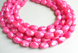 Hot Pink Lucite Acrylic Bead Chunky Statement Necklace - Penelope