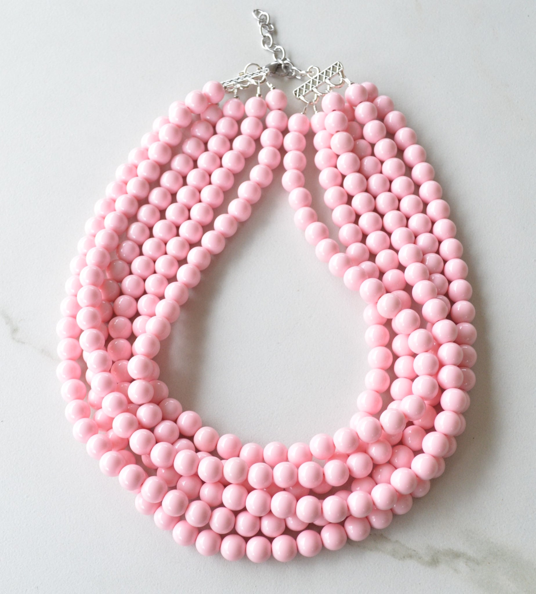 Little Blossom Cut Beads Necklace Bracelet Set Pink Online in India, Buy at  Best Price from Firstcry.com - 13235483