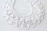 Clear Lucite Acrylic Statement Beaded Chunky Womens Neklace - Warhol