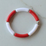 Christmas Bead Lucite Bracelet Halloween Jewelry Stretch Womens Bracelet