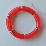 Christmas Bead Lucite Bracelet Stretch Womens Bracelet