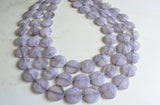 Gray Lucite Beaded Multi Strand Chunky Statement Necklace - Charlotte