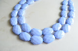 Acrylic Lucite Beaded Chunky Multi Strand Statement Necklace - Jane