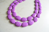 Acrylic Lucite Beaded Chunky Multi Strand Statement Necklace - Jane