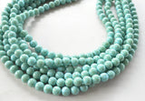 Turquoise Green Acrylic Lucite Bead Chunky Multi Strand Statement Necklace - Alana