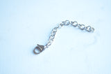 Silver Gold Extender Chain, Necklace Lengthener, Necklace Extender, Lobster Claw Clasp Extension