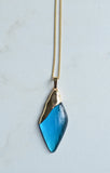 Lucite Pendant Gold Chain Simple Dainty Long Necklace