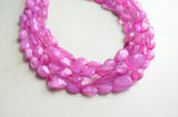 Pink Lucite Bead Acrylic Chunky Multi Strand Statement Necklace - Valerie