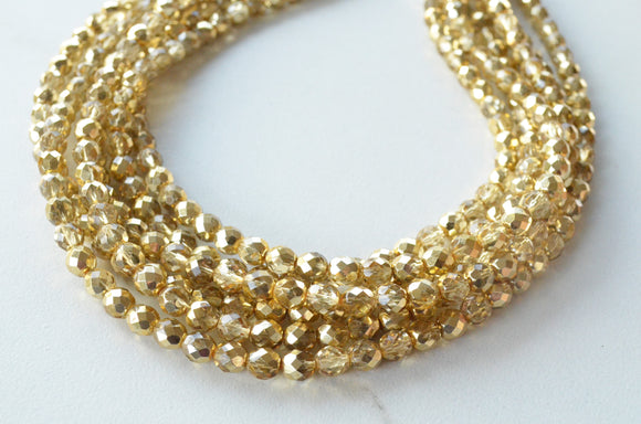 Hammered Gold Bead Statement Necklace | Designs by Laurel Leigh