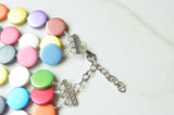 Multi Color Wood Chunky Wooden Multi Strand Statement Necklace - Charlotte