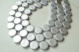 Silver Statement Lucite Bead Necklace Chunky Multi Strand Necklace - Charlotte
