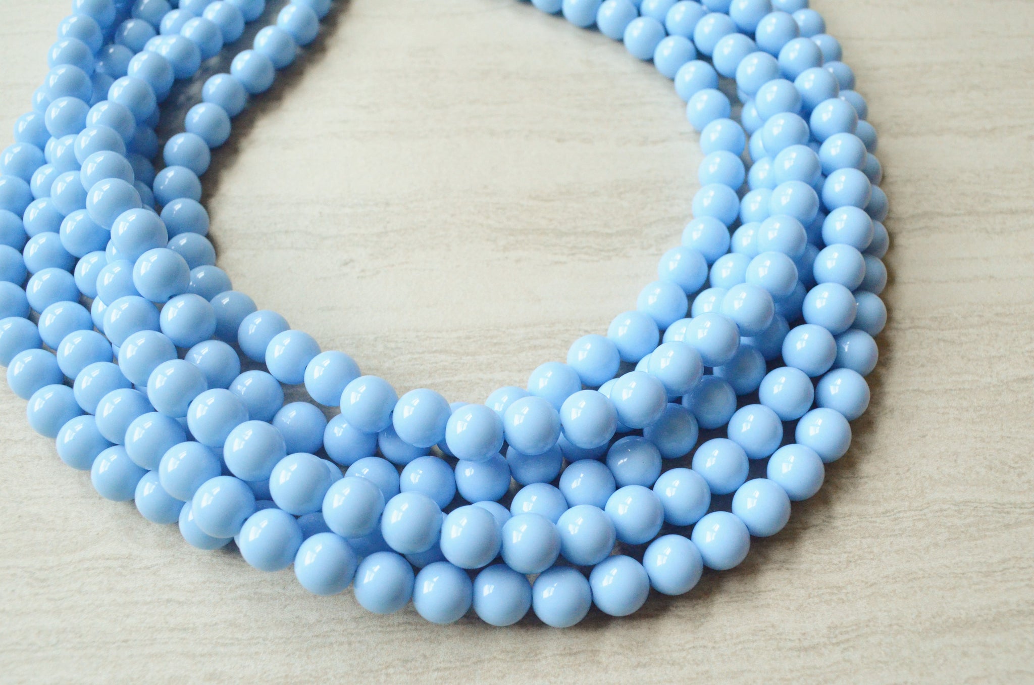 Blue Beaded Necklace – Gale Grant