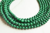 Green Malachite Statement Chunky Stone Bead Multi Strand Necklace - Michelle
