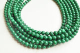 Green Malachite Statement Chunky Stone Bead Multi Strand Necklace - Michelle