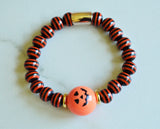 Halloween Bead Lucite Bracelet Halloween Jewelry Stretch Womens Bracelet