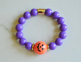 Halloween Bead Lucite Bracelet Halloween Jewelry Stretch Womens Bracelet