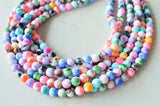 Colorful Acrylic Lucite Bead Multi Strand Chunky Statement Necklace - Alana