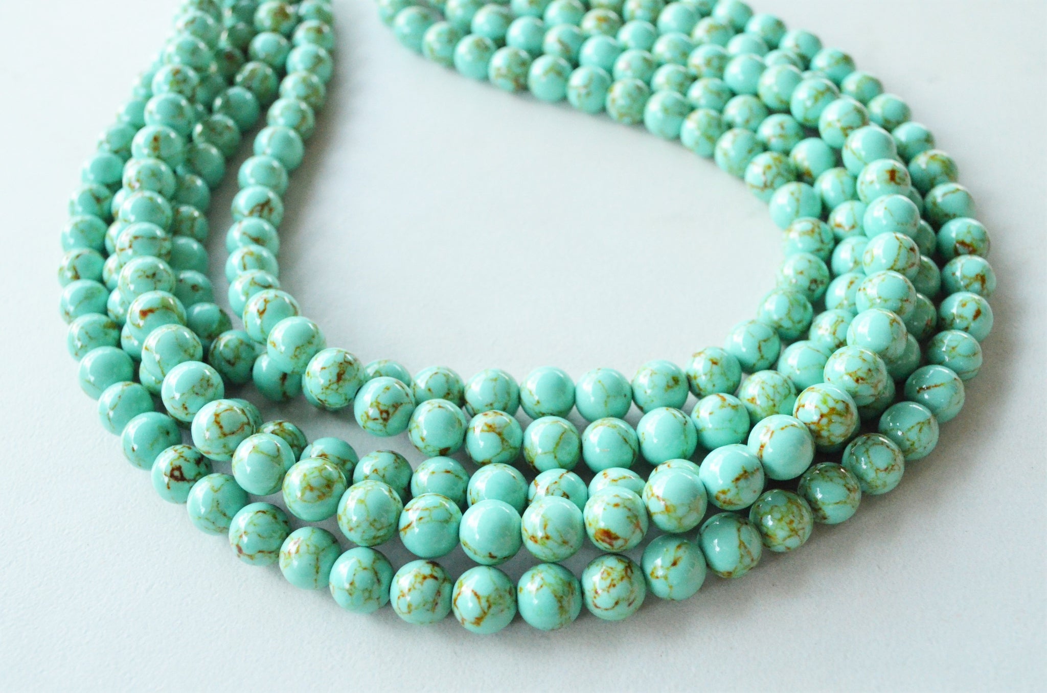 Braided Mint Green Seed Bead Chunky Necklace, $26 | Kohl's | Lookastic