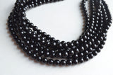 Black Acrylic Lucite Bead Chunky Multi Strand Statement Necklace - Alana